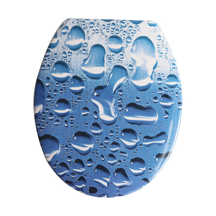 مقعد المرحاض UF Duroplast مع الطباعة